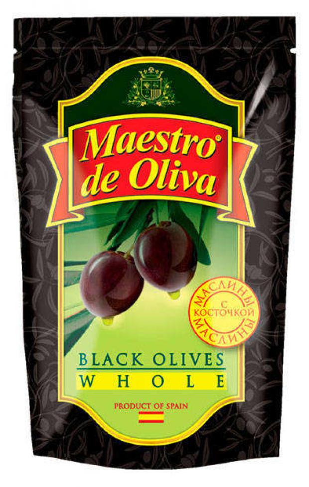 

Маслины черные Maestro de Oliva с косточкой, 170 г