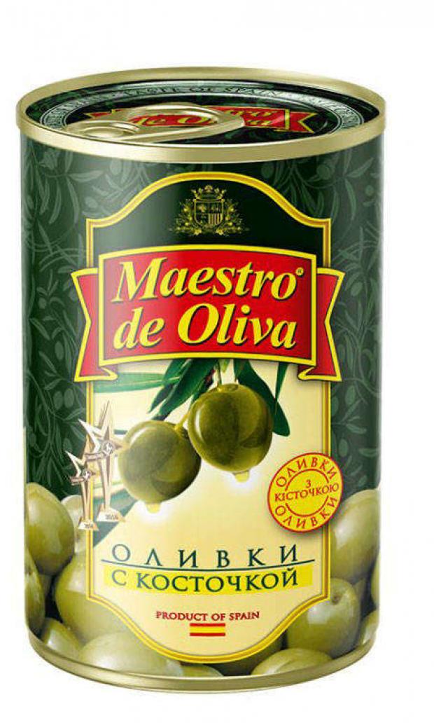 

Оливки зеленые Maestro de Oliva с косточкой, 300 г