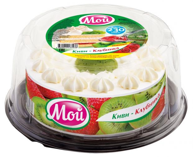 

Торт бисквитный «Мой» Киви-Клубника, 700 г