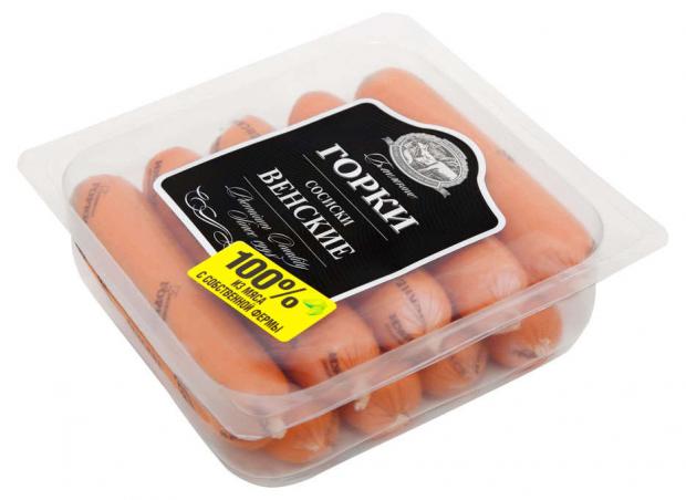 Сосиски из говядины и свинины Ближние Горки Венские 450 г 233₽