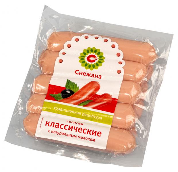 

Сосиски свиные «Снежана» Классические с молоком, 450 г