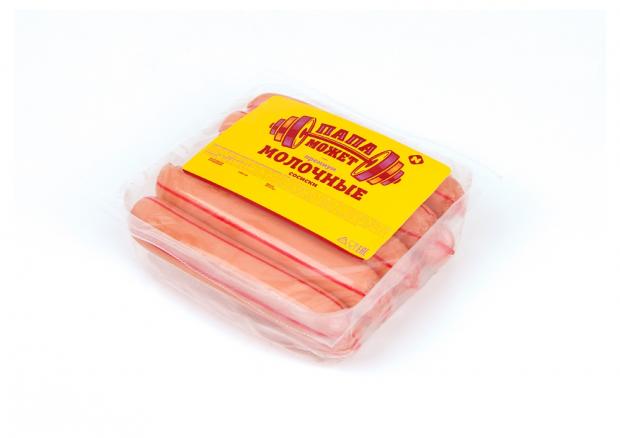 Сосиски свиные Папа может Молочные Премиум 600 г 285₽