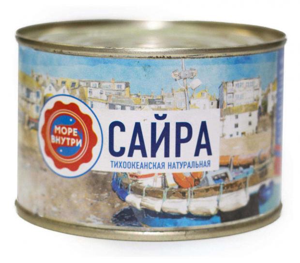

Сайра «Море внутри» тихоокеанская натуральная, 240 г