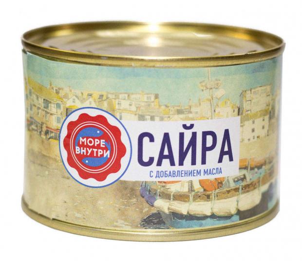 

Сайра «Море внутри» с добавлением масла, 240 г
