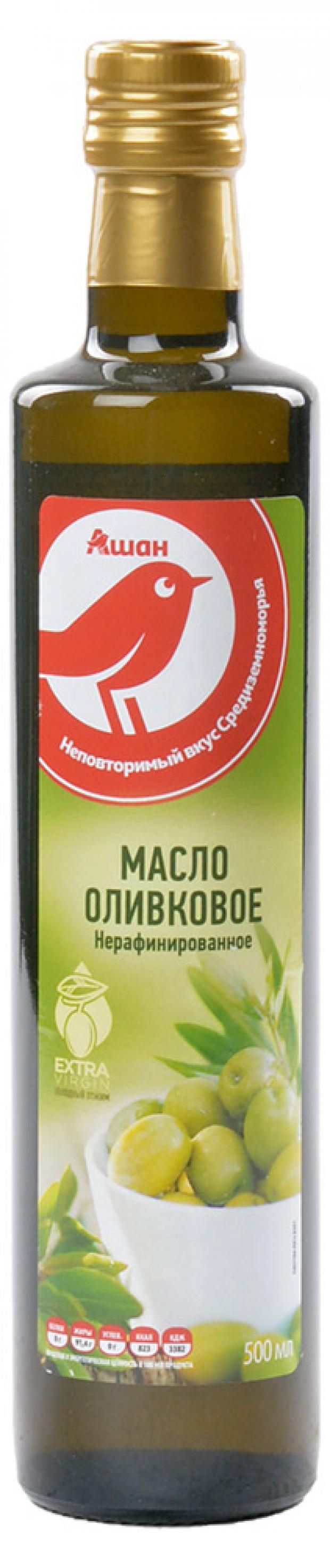 

Масло оливковое АШАН нерафинированное, 500 мл