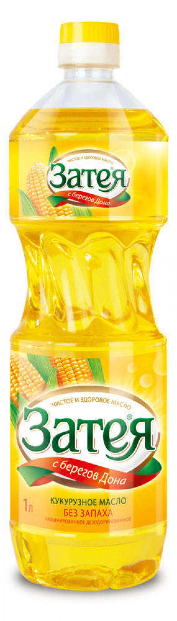 Масло кукурузное «Затея» рафинированное дезодорированное, 1 л