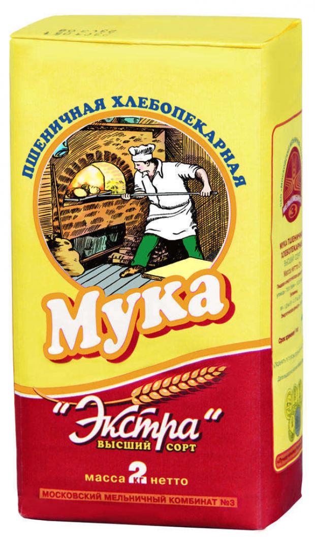 Мука пшеничная Мелькомбинат 3 Экстра высший сорт 2 кг 92₽