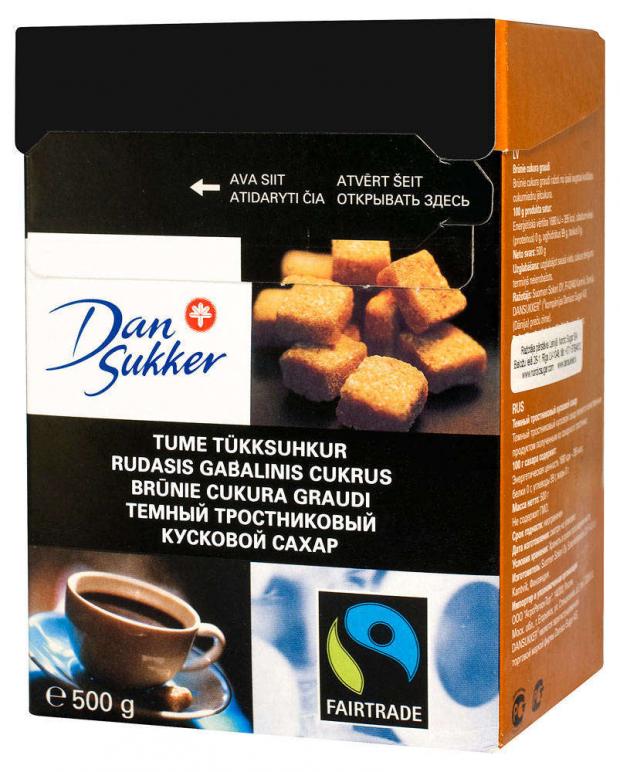 

Сахар тростниковый DanSukker темный кусковой, 500 г