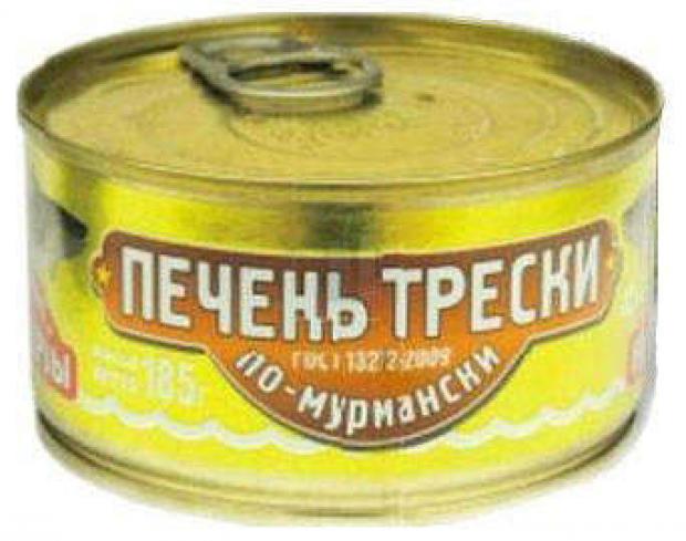 Печень трески «Вкусные Консервы» по-мурмански, 185 г