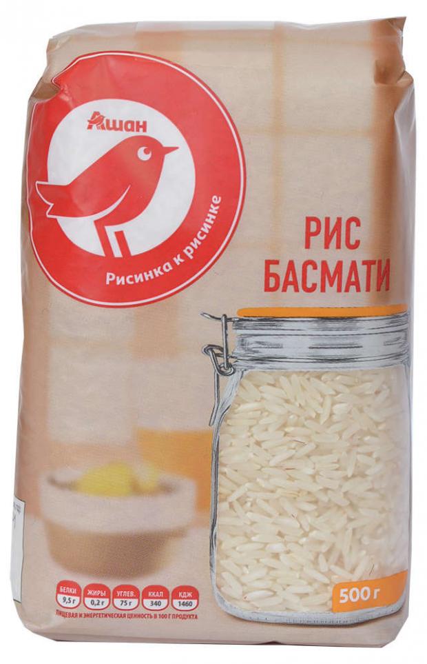 Рис белый АШАН Басмати 500 г 90₽