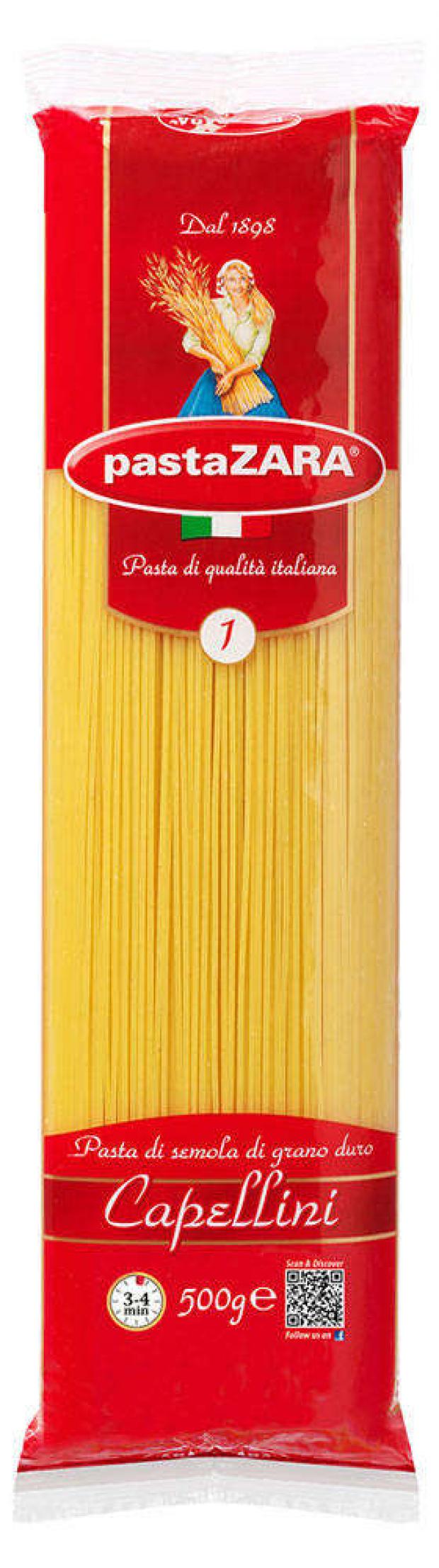 Спагетти Pasta Zara №1 Capellini, 500 г