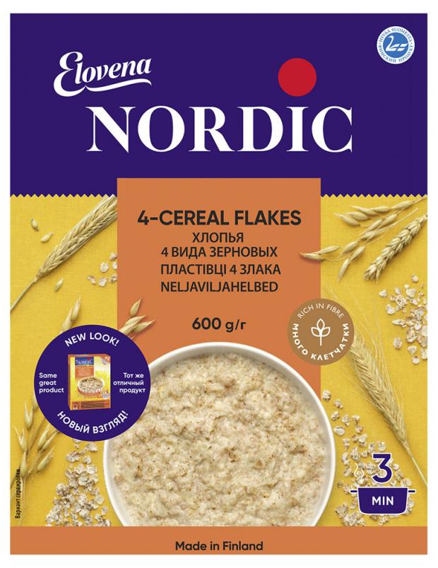 

Хлопья зерновые Nordic 4 вида, 600 г