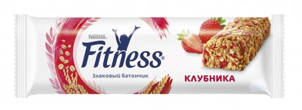 

Батончик злаковый Fitness клубника, 23,5 г