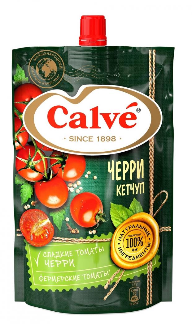 

Кетчуп томатный Calve с помидорками черри, 350 г