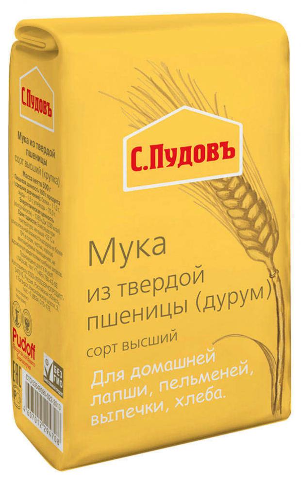 Мука пшеничная СПудовъ из твердой пшеницы 500 г 65₽