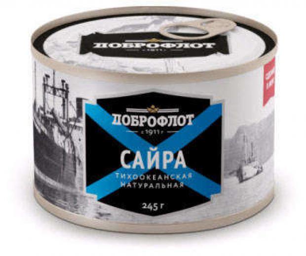 

Сайра тихоокеанская «Доброфлот» натуральная, 245 г