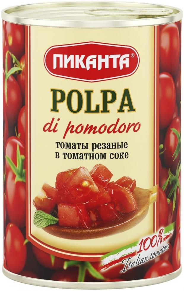 

Томаты «Пиканта» резанные в томатном соке, 400 г