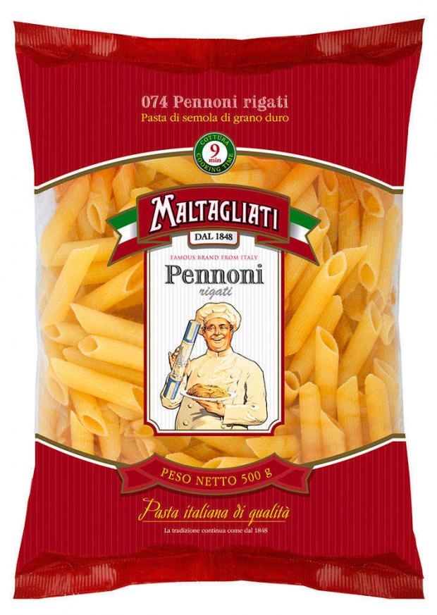 

Макароны Maltagliati №74 Pennoni rigati перо рифленое, 500 г