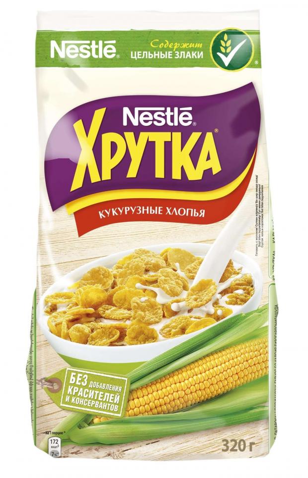 Готовый завтрак Nestle Хрутка хлопья кукурузные 320 г 87₽
