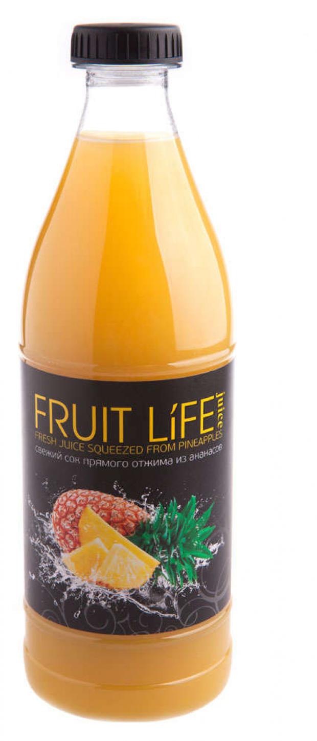

Сок ананасовый Fruit Life Juice прямого отжима свежий, 900 мл