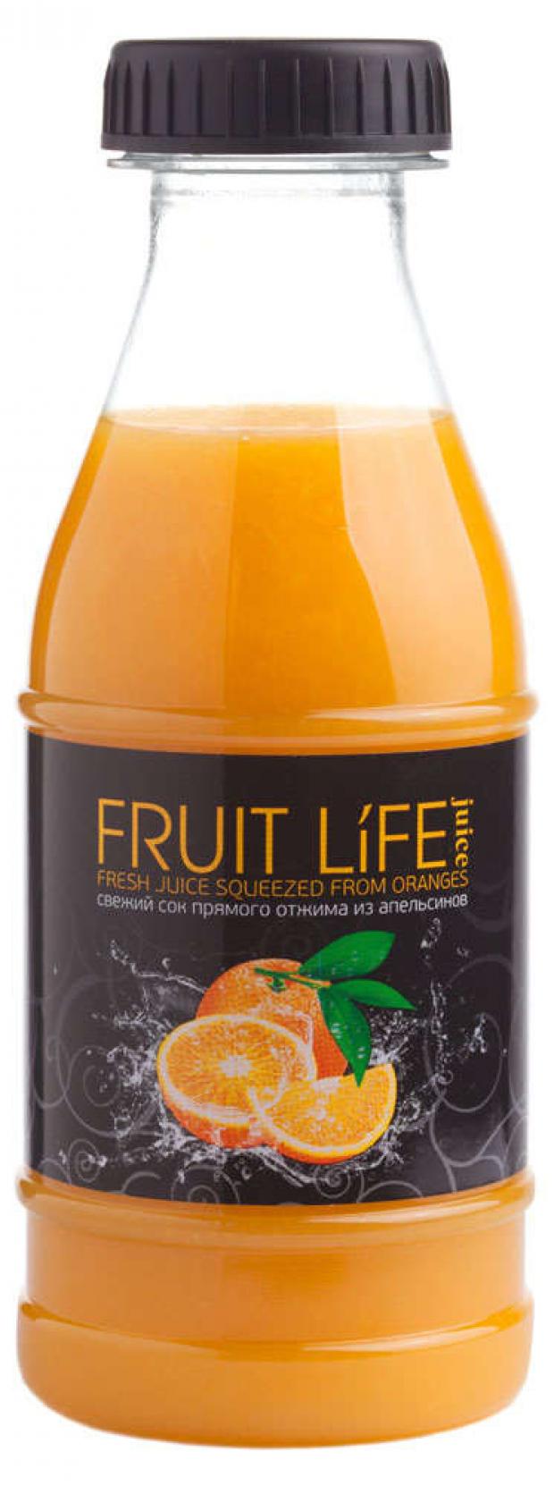 

Сок апельсиновый Fruit Life Juice прямого отжима свежий, 250 мл
