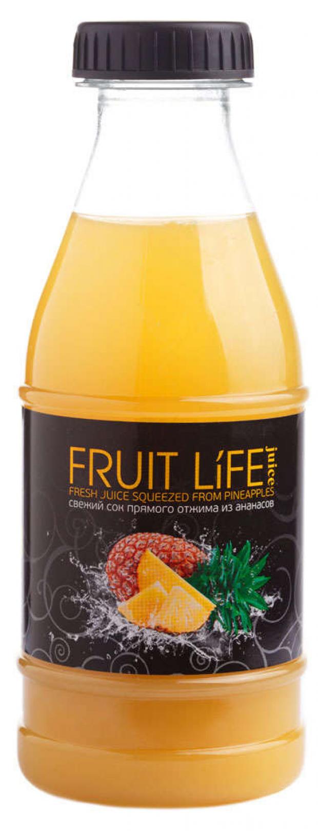 

Сок ананасовый Fruit Life Juice прямого отжима свежий, 250 мл