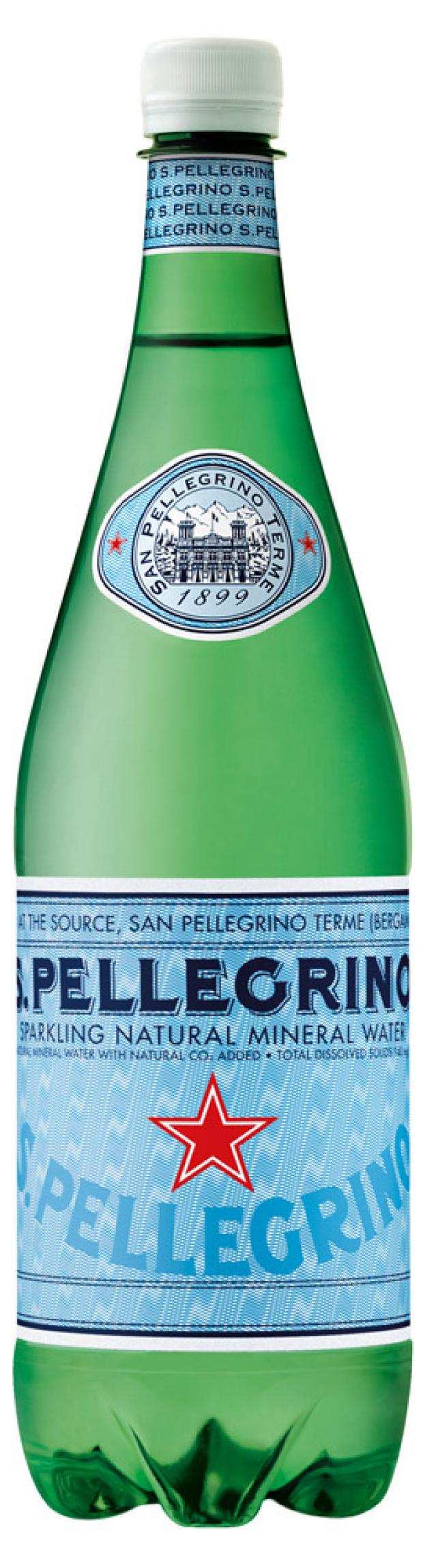 Вода минеральная S.Pellegrino с газом, 1 л