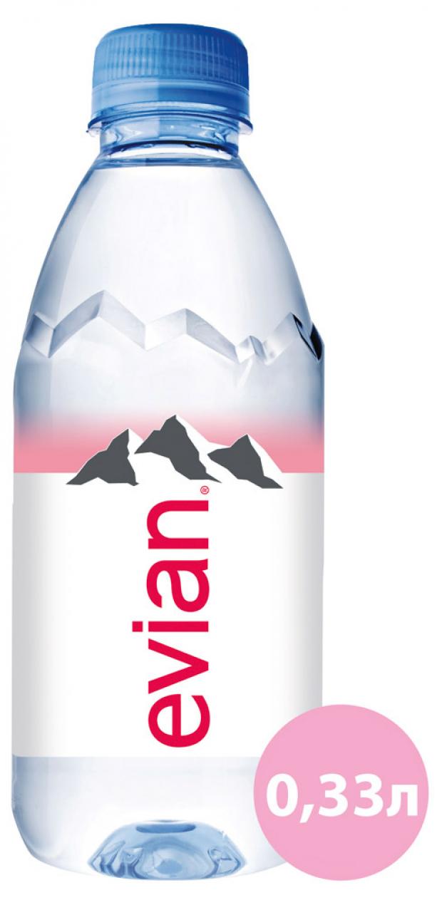 Вода минеральная Evian без газа, 330 мл