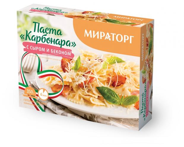 

Паста «Мираторг» Карбонара с сыром и беконом, 350 г