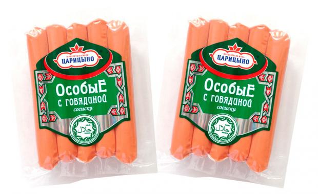 Сосиски с говядиной Царицыно Особые Халяль 380 г 63₽