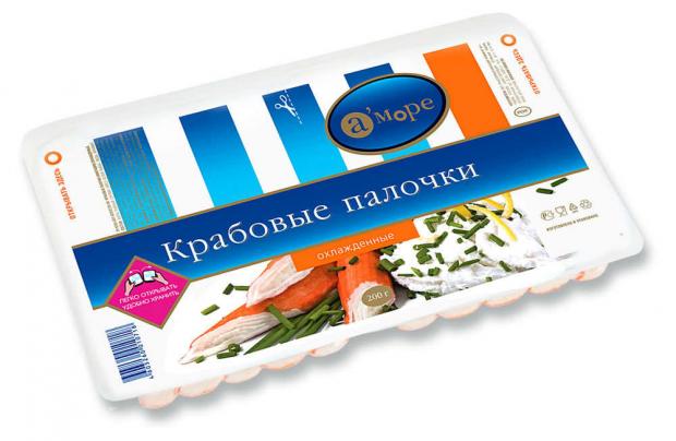 

Крабовые палочки охлажденные «АМОРЕ», 200 г