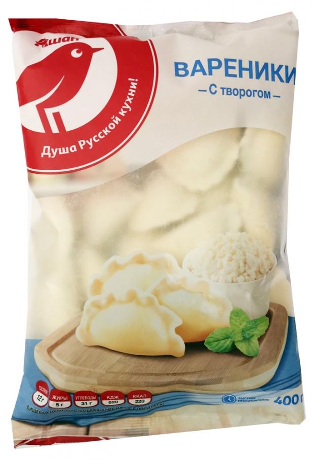 Вареники АШАН с творогом 400 г 112₽