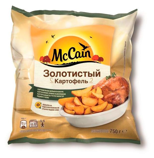 Картофель фри McCain золотые хрустящие дольки замороженный, 750 г