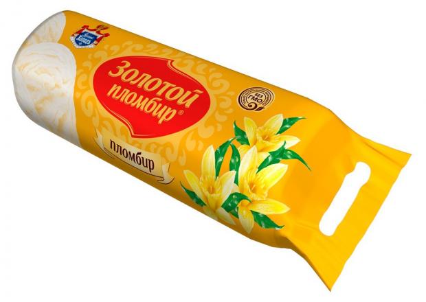 

Мороженое «Золотой» пломбир ванильный пакет, 1 кг