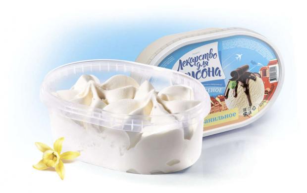 Мороженое «Лекарство для Карлсона» ванильное с шоколадным топингом в контейнере, 500 г