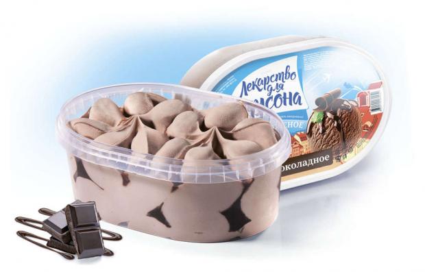 Мороженое Лекарство для Карлсона шоколадное с шоколадным топингом в контейнере 500 г 169₽
