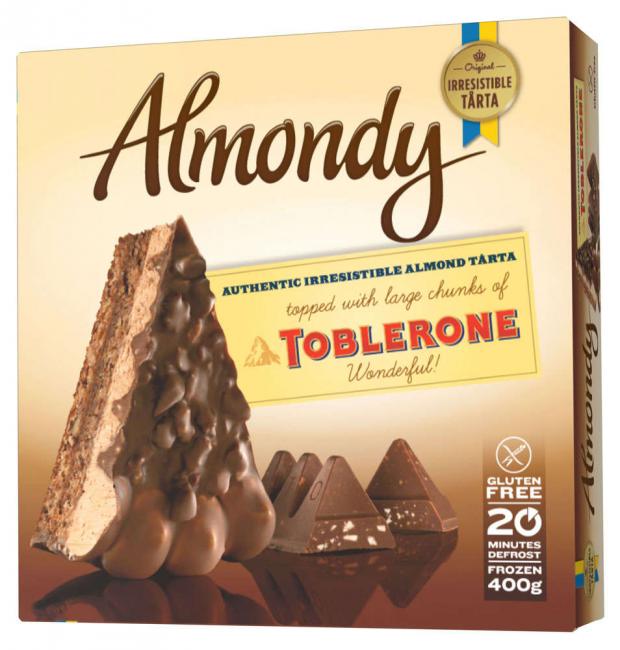 

Торт Almondy Миндальный с кусочками Тоблероне замороженный, 400 г