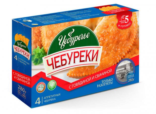 

Чебуреки «Чебуречье» с говядиной и свининой, 280 г