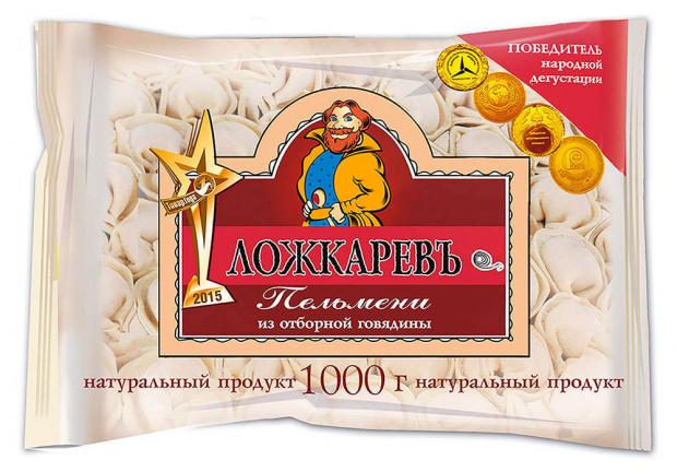

Пельмени «Ложкаревъ» из говядины, 1 кг