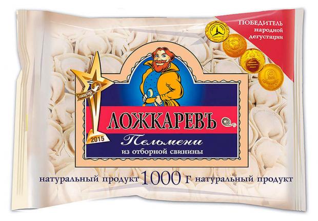 

Пельмени «Ложкаревъ» из свинины, 1 кг