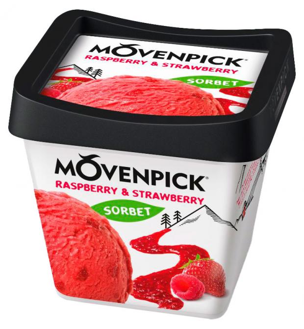 

Фруктовый лед Movenpick малина-клубника, 314 г