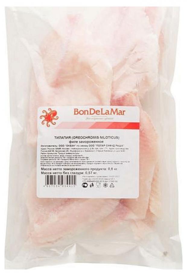 

Тилапия BonDeLaMar филе замороженная, 600 г