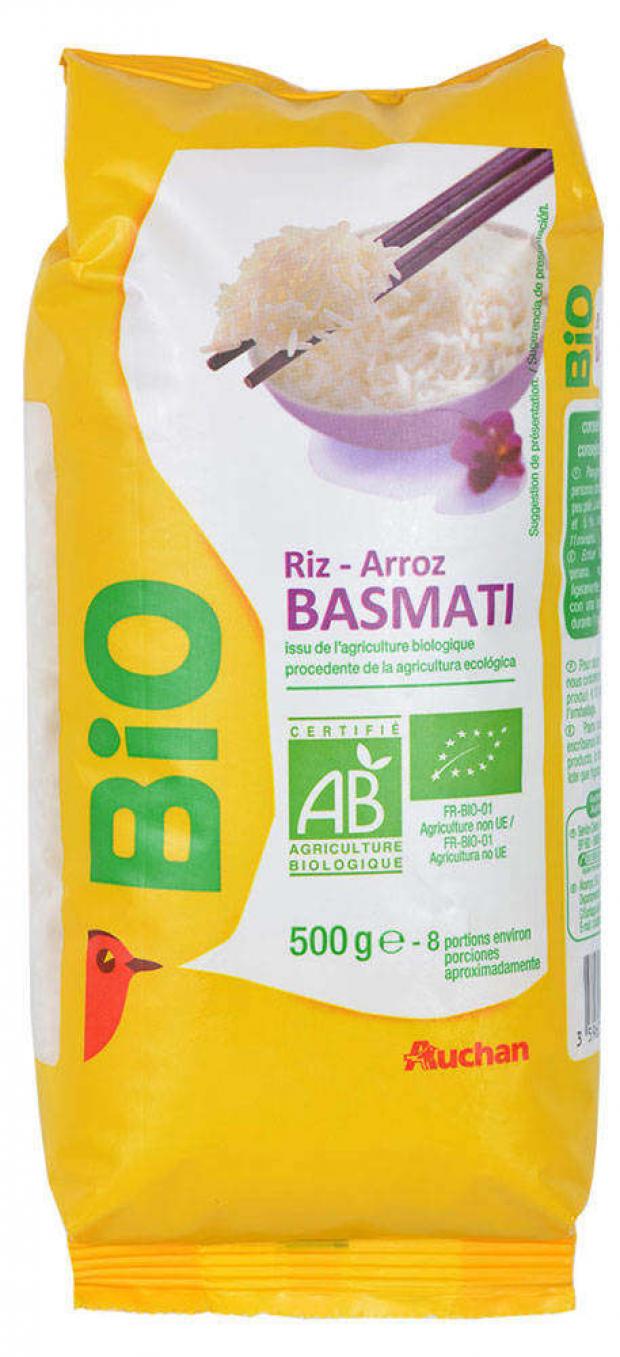 

Рис белый АШАН басмати БИО, 500 г
