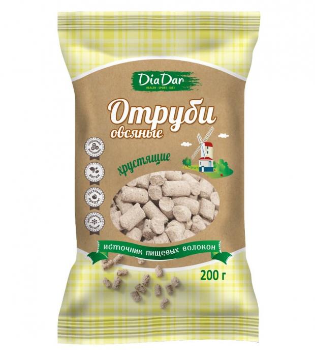 Отруби овсяные ДиаДар хрустящие 200 г 37₽