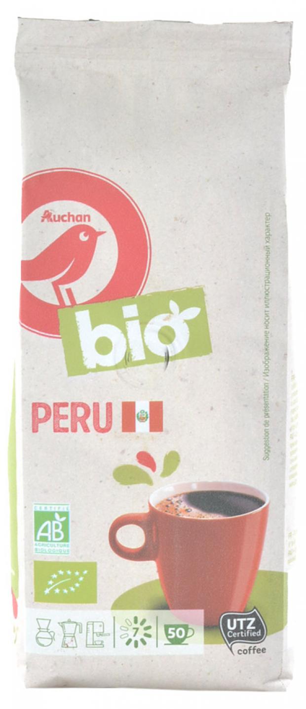 Кофе молотый АШАН Peru БИО, 250 г