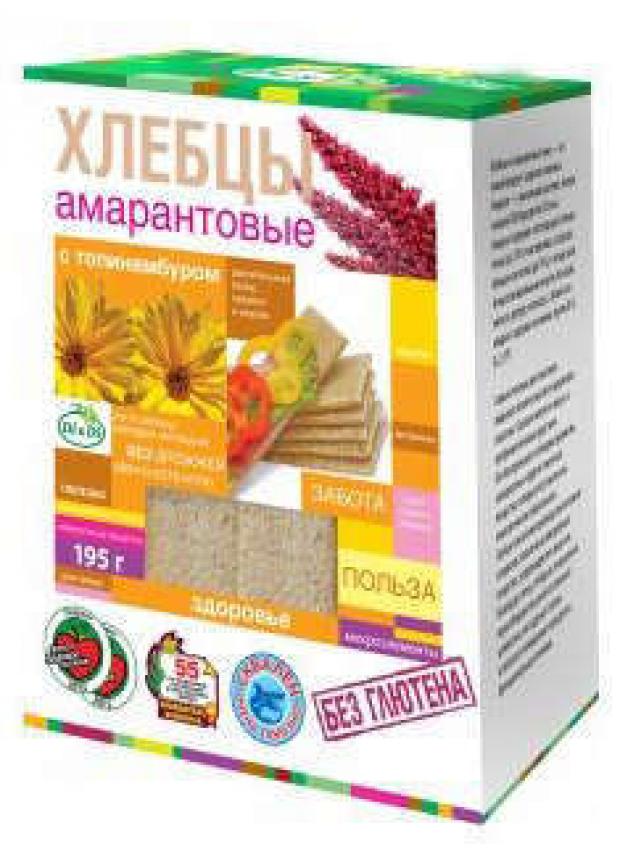 Хлебцы амаратновые DiDi с топинамбуром 195 г 114₽