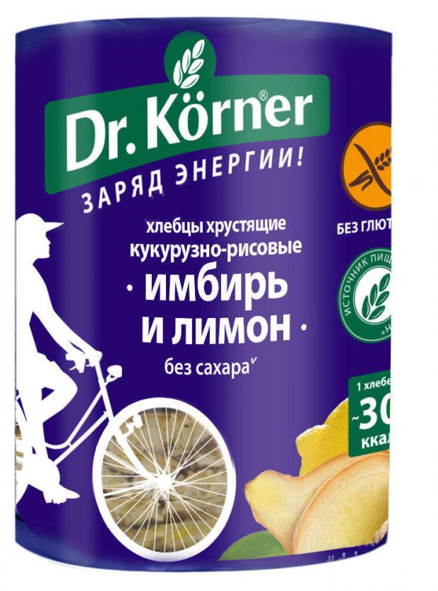 Хлебцы кукурузно-рисовые Dr Korner имбирь и лимон 90 г 71₽