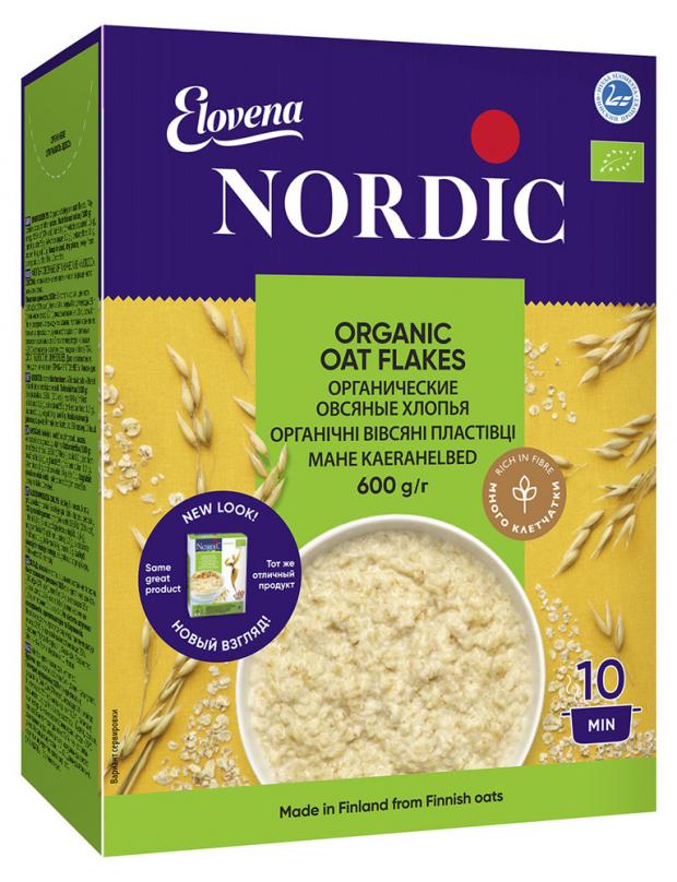 

Хлопья овсяные Nordic органические БИО, 600 г