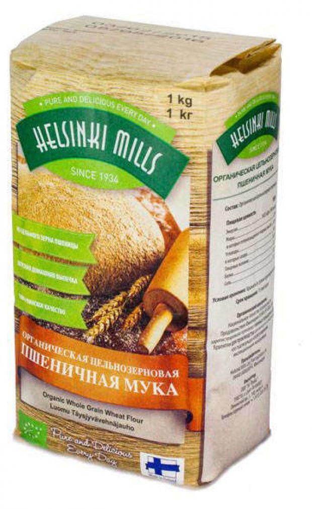 Мука пшеничная Helsinki Mills органическая цельнозерновая, 1 кг