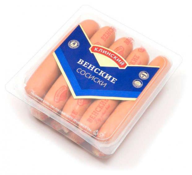 Сосиски Венские Клинский 470 г 160₽